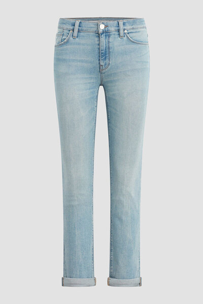 Hudson NICO MID-RISE STRAIGHT ANKLE JEANS (W/RLL HEM) - - BLUE, 24