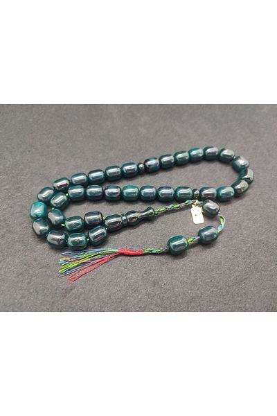 İskeçe Exclusive Osama Omari Master Artifact 50 Years Old Rooster Imam's Flared German Faturan Prayer Beads Certified 8006