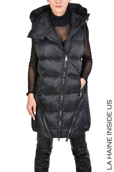 La Haine Inside Us WOMEN'S ASYMMETRIC TEETSI VEST - LA HAINE INSIDE US - BLACK, L