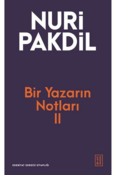 Timaş Yayınları Bir Yazarın Notları II