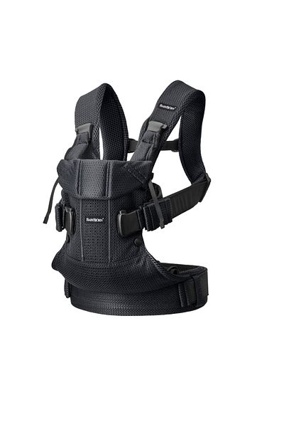 BabyBjörn BabyBjorn - One Anatomical Baby Carrier, 0-15 kg, birth-3 years, with multiple positions, Black