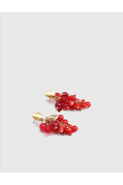 İLVİ Litija Red Women's Earrings