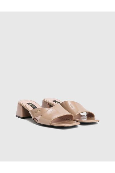 İLVİ Sebine Patent Leather Mink Women's Slippers