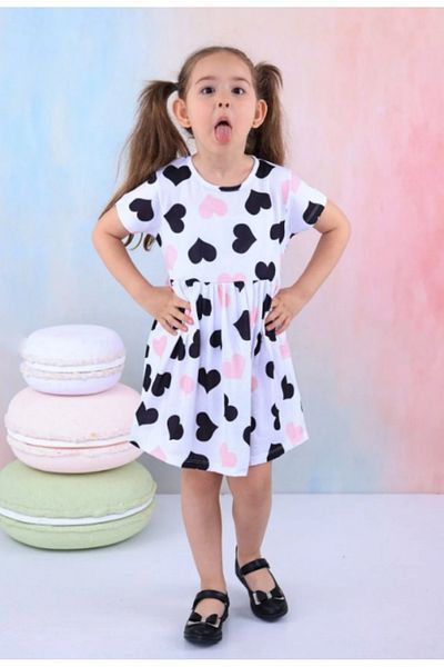 Burliva Summer Short Sleeve Girl's Printed Dress