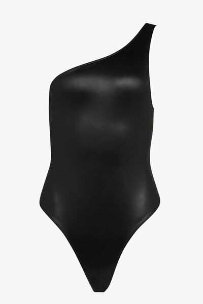 Maison Close Costum de baie SPLASH asimetric, dintr-o singură bucată - - L, negru