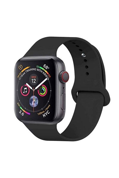 SIKS Smartwatch SIKS Series 7 Compatible with Android and IOS, Silicone Strap, Black