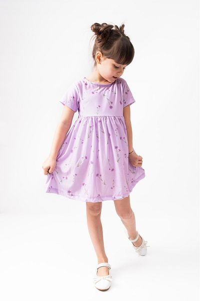 Burliva Summer Short Sleeve Girl's Printed Dress