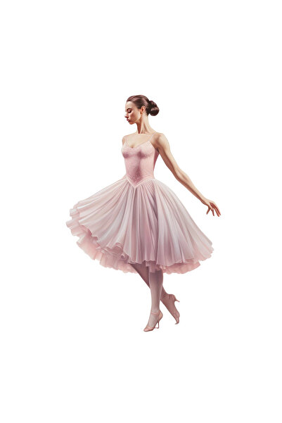 INOVATIX Σετ 8 τεμαχίων, Ρομαντική αυτοκόλλητη μπαλαρίνα, INOVATIX®. 6 εκ.