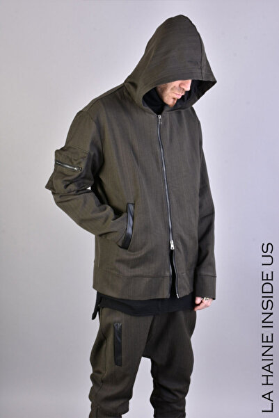 La Haine Inside Us JACHETĂ SPORT DIN BUMBAC - - VERDE, S