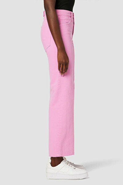 Hudson JEANS ROSIE H.R WIDE LEG ANKLE W/CVRD BTN FL - - PINK, 29