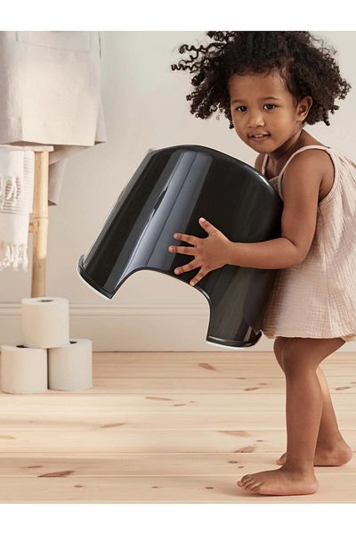 BabyBjörn BabyBjorn - Potty with back protection for children, 18 months +, Black
