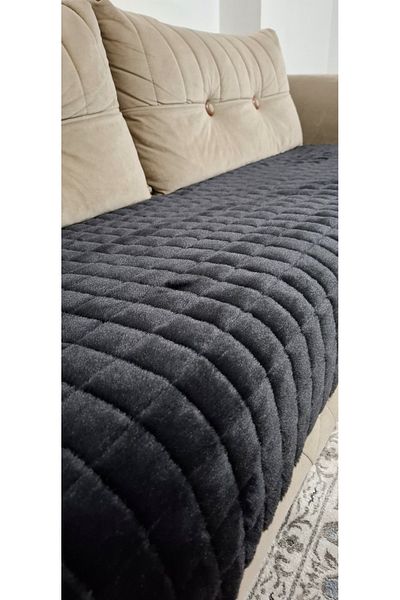 DECORA CASA HOME COLLECTİON Puffy Bubble Feather Non-Slip Base Sofa Bed Seat Cover 75X185