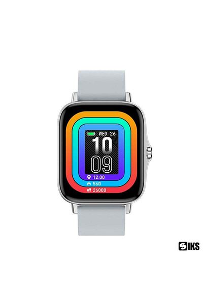 SIKS Smartwatch, Thermometer, Oxygen Saturation, Heart Rate, Blood Pressure, Ios/android, Silver