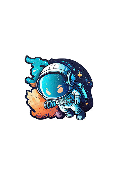 INOVATIX Set de 8 piese, autocolant astronaut Apollo, INOVATIX®. 6 cm