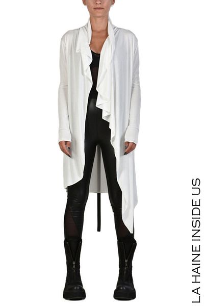 La Haine Inside Us CHALICE CARDIGAN - LA HAINE INSIDE US - WHITE, XS