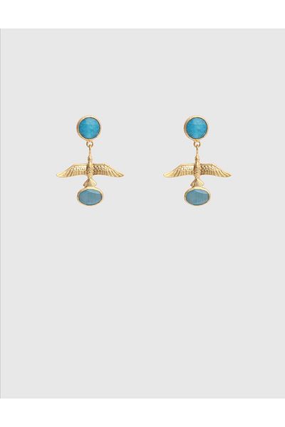İLVİ Plzen Turquoise Women's Earrings