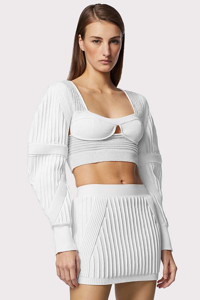 Herve Leger CALIBRU MIXT SUPERIOR - HERVE LEGER - ALB, S