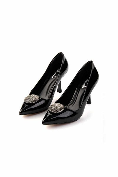 Bambi Black Women's Classic Heeled Shoes K01015010108