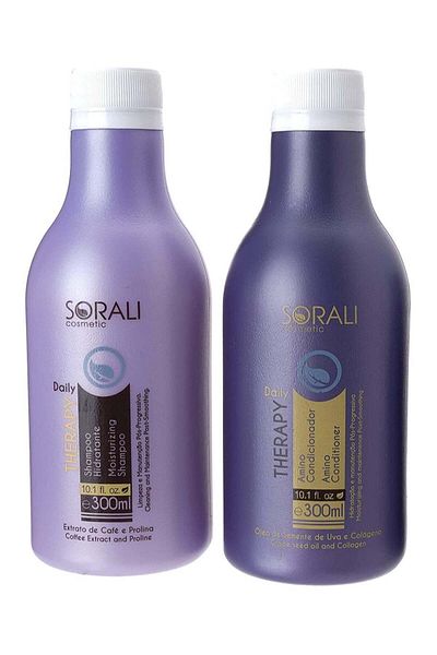 SORALI Set of Daily Therapy Moisturizing Shampoo and Amino Conditioner - 2x300 ml