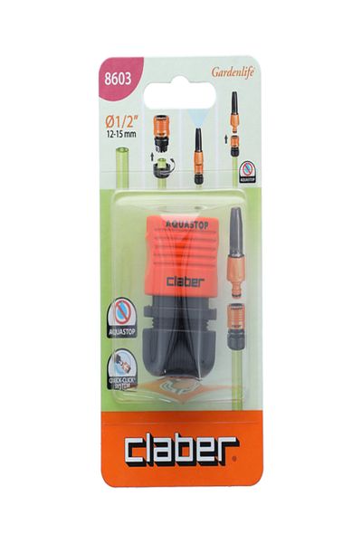 CLABER 1/2inch Hose Coupling with Aquastop