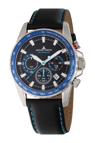 Jacques Lemans Mens Watch Jacques Lemans 1-2099B, Quartz, 42mm, 10ATM