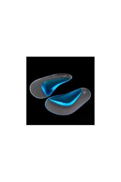 CMT Arc support silicone foot insole blue