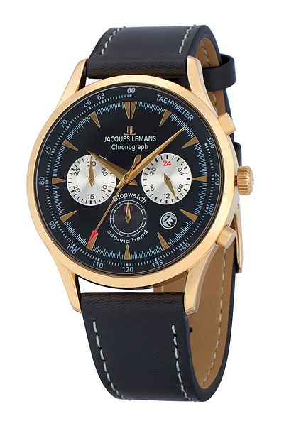 Jacques Lemans Ανδρικό Ρολόι Jacques Lemans 1-2068I, Quartz, 41mm, 5ATM