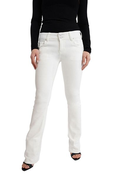 Hudson BETH MIDRISE JEANS CU CIZME PENTRU BEBELUȘI (PETITE) - HUDSON - ALB, 24