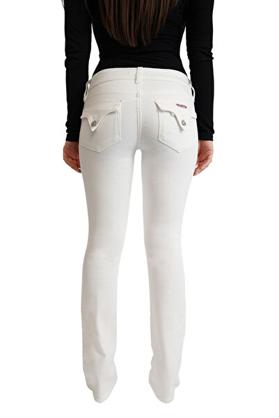 Hudson BETH MIDRISE BABY BOOT JEANS (PETITE) - - WHITE, 26