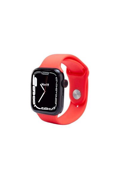 SIKS Smartwatch SIKS Series 7 Compatible with Android and IOS, Fitness Function, Touch Screen, Red