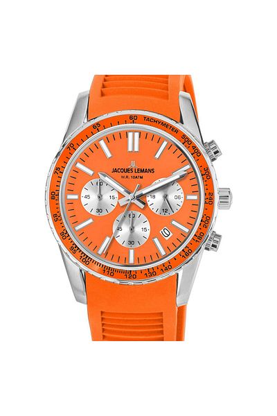 Jacques Lemans Ανδρικό Ρολόι Jacques Lemans 1-2059F, Quartz, 39mm, 10ATM