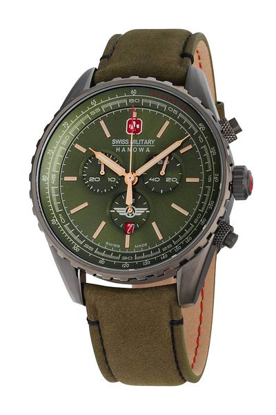 SWISS MILITARY HANOWA Mens Watch Swiss Military SMWGC0000340, Quartz, 44mm, 10ATM