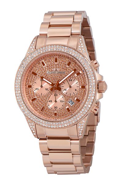 Jacques Lemans Ladies Watch Jacques Lemans 1-2051B, Quartz, 42mm, 10ATM