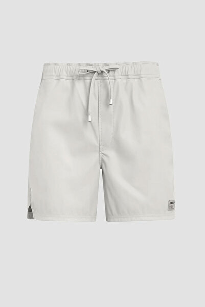 Hudson VEGAN LEATHER BERMUDA - - GRAY, 36