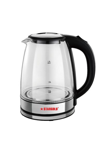 Generic Stargold 1.8l Electric Glass Kettle With Led Light Indicator, Fast Boil Technology And Auto Shut-off