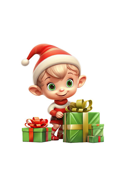 INOVATIX Σετ 8 τεμαχίων, Αυτοκόλλητο Αγόρι Ξωτικού, INOVATIX®. 6 εκ.