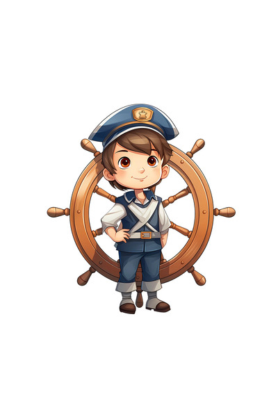 INOVATIX Set de 8 autocolante, Sailor Boy Naoto, INOVATIX®. 6 cm