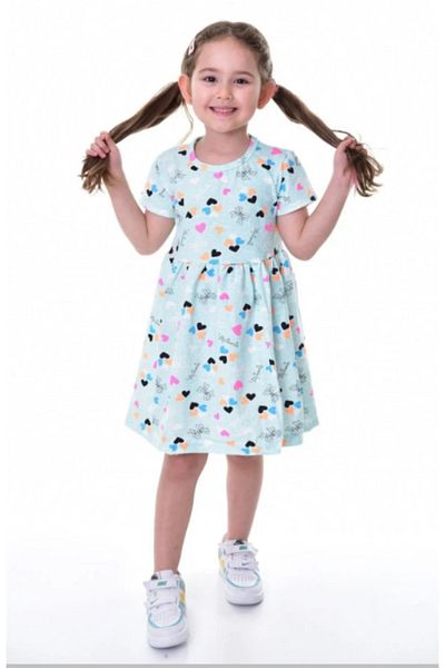 Burliva Summer Short Sleeve Girl's Printed Dress