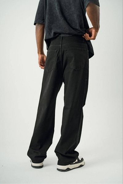 oraystore Washed Black Baggy Trousers