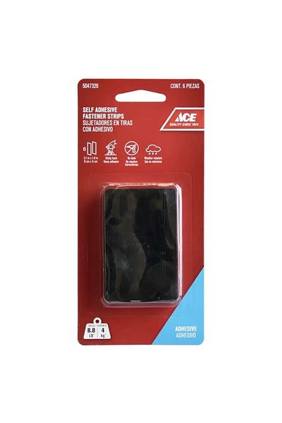 ACE Self-Adhesive Fastener Strips Pack (6 Pc., 8 x 5 cm)