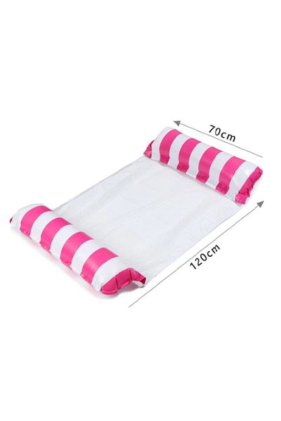CHIRASO CHIRASO Inflatable Pool Hammock Mattress, with Cooling Net, 120x70 cm, Pink