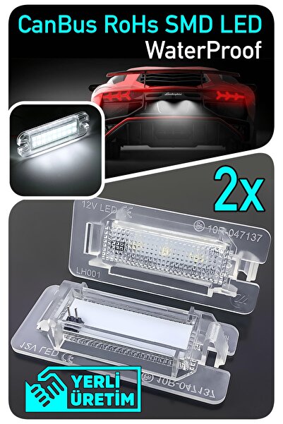 Led Edition Volkswagen VW T-Cross uyumlu Canbus Led Plaka Aydınlatma Ledi Lam...