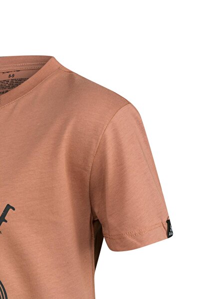 2AS Aja Παιδικό εμπριμέ μπλουζάκι καφέ 212