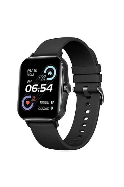 SIKS Smartwatch, Thermometer, Oxygen Saturation, Heart Rate, Blood Pressure, Ios/android, Black