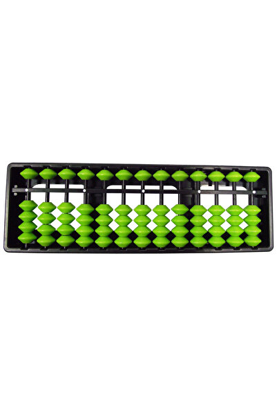 IQ ARİTMETİK Iq Arithmetic 13 Digit Soroban Student Mental Arithmetic Abacus - Green