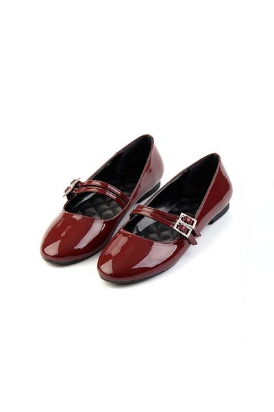 Bambi Burgundy Women's Ballerina Ballerina K01043060608