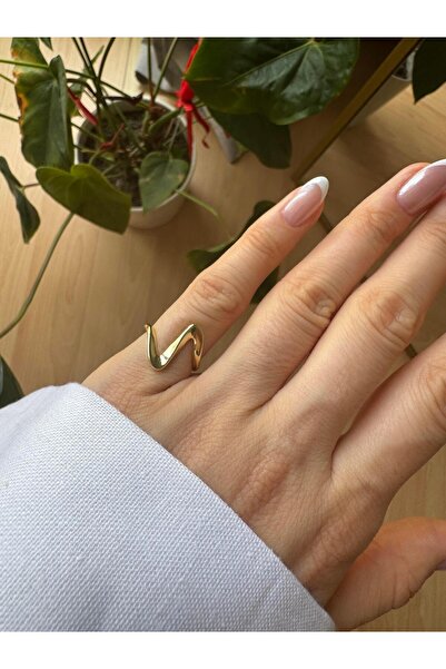 Venus Design Çelik Zigzag Serçe Parmak Yüzük