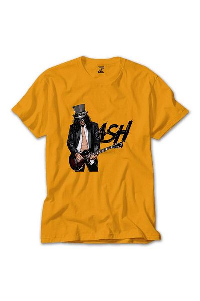 Z zepplin Κίτρινο μπλουζάκι με λογότυπο Slash Silhouette