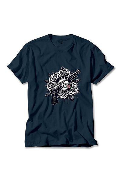 Z zepplin Μπλουζάκι με λογότυπο Guns N Roses Black White Navy Blue
