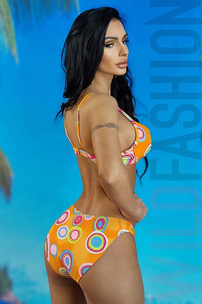 WildFashion 2-piece swimsuit with retro print SW2358-19